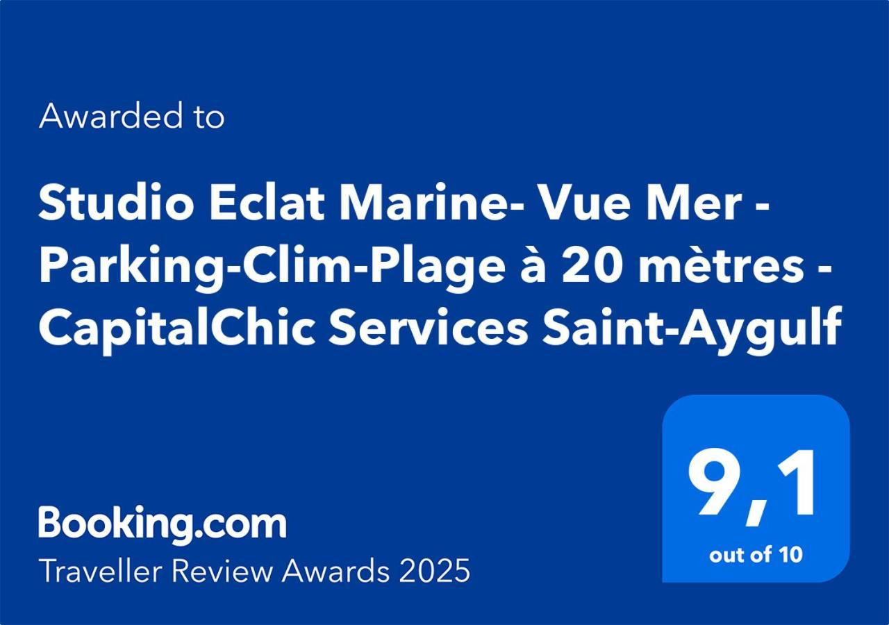 Studio Eclat Marine 3 Etoiles - Vue Mer - Parking-Clim-Plage A 20 Metres - Capitalchic Services Saint-Aygulf Fréjus Esterno foto